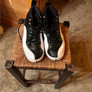 Nike Men's Black and White High-Top Sneakers size 12